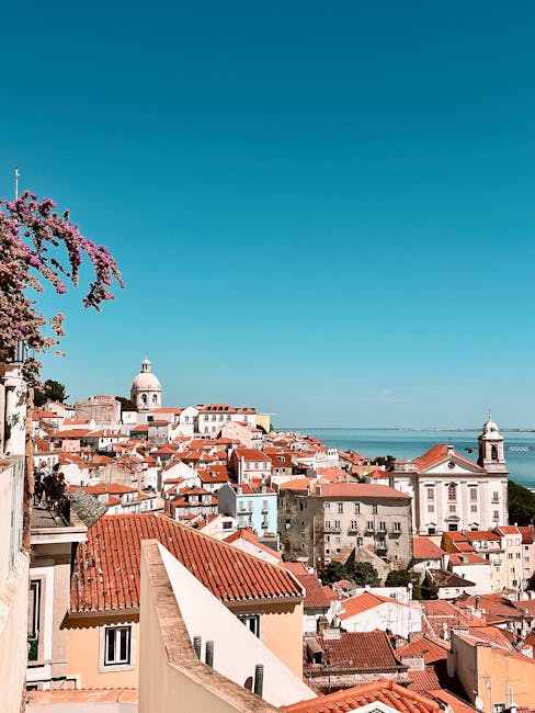 alfama rooftops view