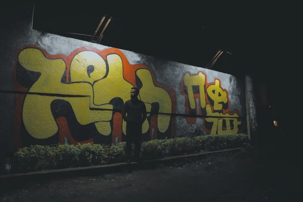 LX Factory street art evening